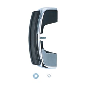 Bumperrozet chroom, voor montage met bumperrubber