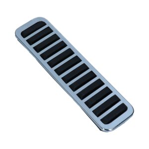 Gaspedaalcover, chroom/zwart rubber