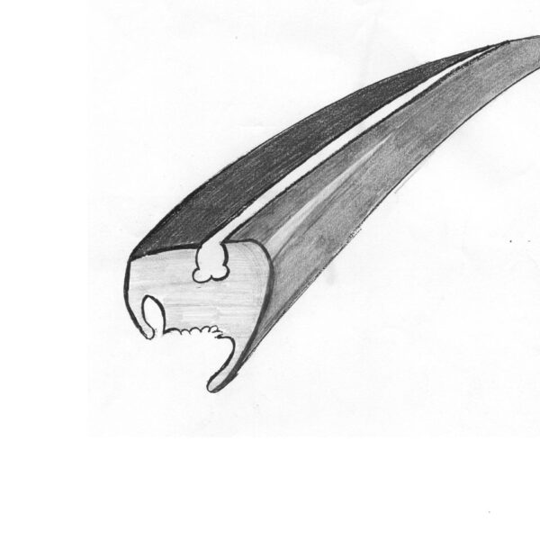 Ruitrubberkit Cal Look, per paar, voor en achter