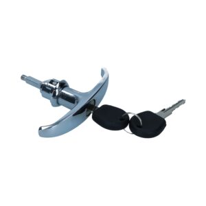 Achter laadklepslot met sleutel - Chroom