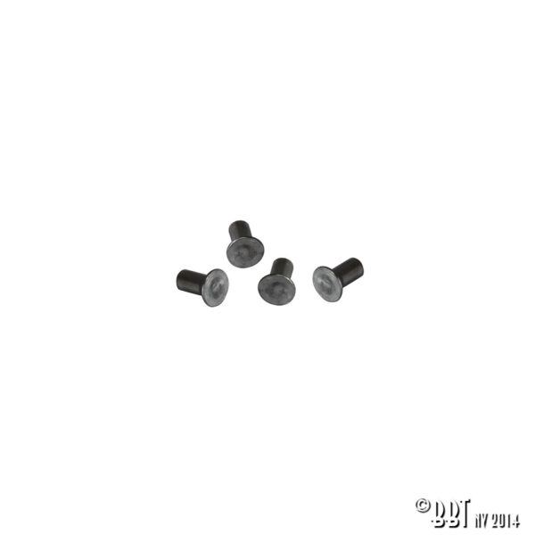 Klinknagels, voor de montage van tochtruitsloten, Cabriolet, per 4 stuks