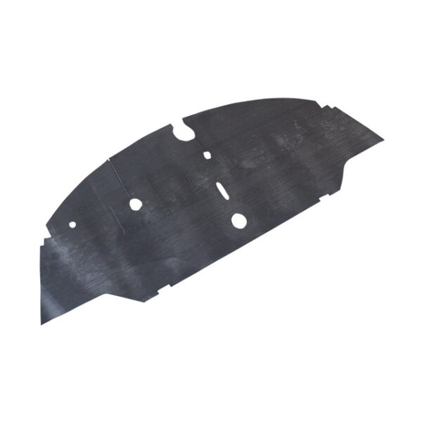 Rubber vloermat vooraan (zwart)