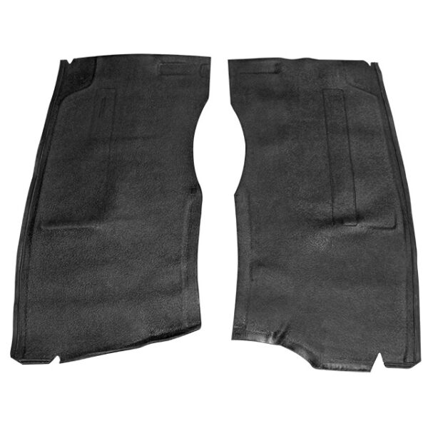 Rubbertapijtset onder voorste zetels (zwart)