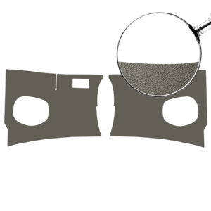 Schutborden vooraan, grijs PVC, per paar