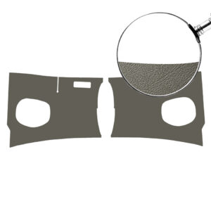 Schutborden vooraan, grijs PVC, per paar