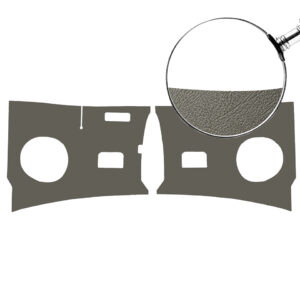 Schutborden vooraan, grijs PVC, per paar