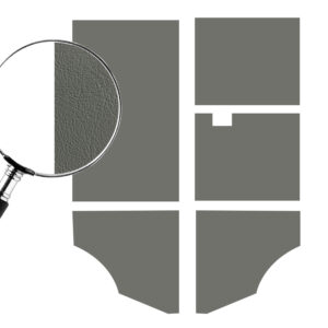 Zijpanelenset achter (5-delig) - grijs