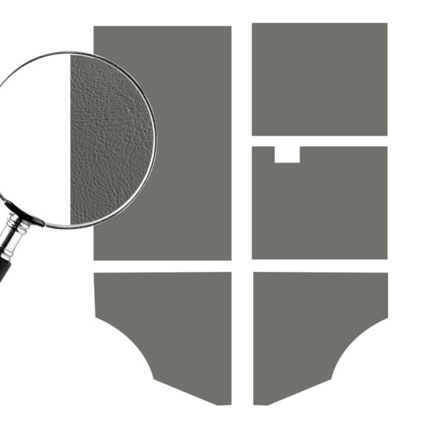 Zijpanelenset achter (5-delig) - grijs