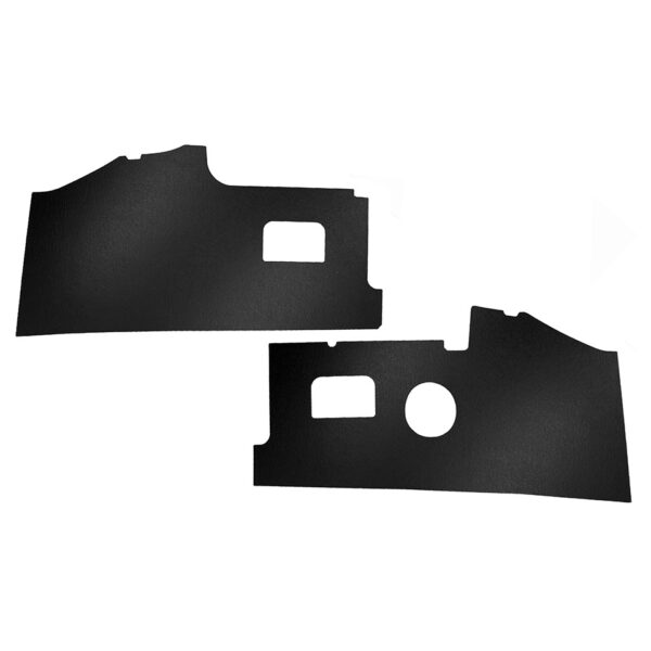 Schutborden vooraan, zwart