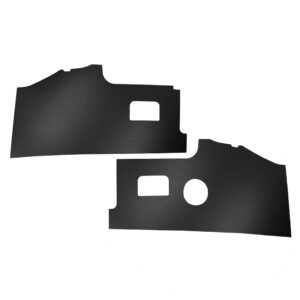 Schutborden vooraan, zwart