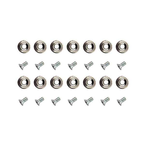 Vijzenset veerplaat op zijspanband, repro, 14 stuks