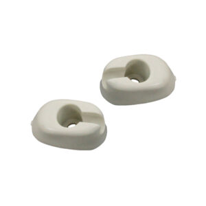 Zonneklepclips wit (paar)