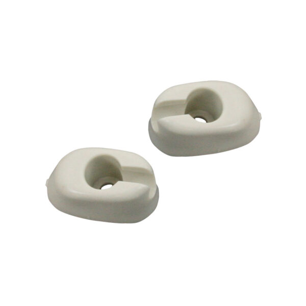 Zonneklepclips wit (paar)