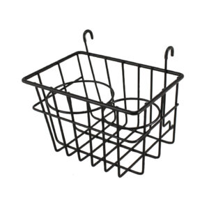 Opbergmandje met bekerhouders, zwart