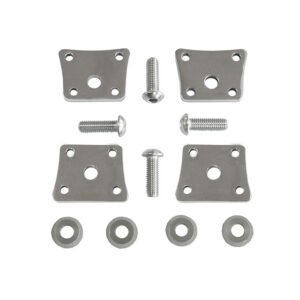 Montageplaat benzinetank, RVS, per set van 4, Vintage Speed