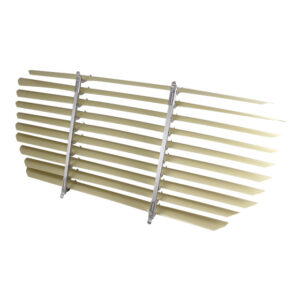 Achterruit jalousie niet gemonteerd