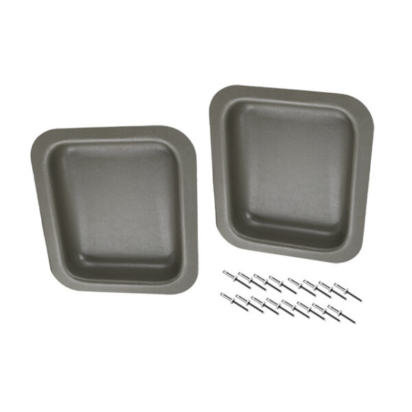 Deurpaneel opbergvak, grijs PVC, per paar