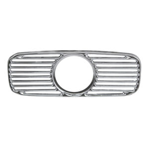 Grille in dashboard met klokgat, chroom