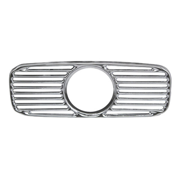 Grille in dashboard met klokgat, chroom
