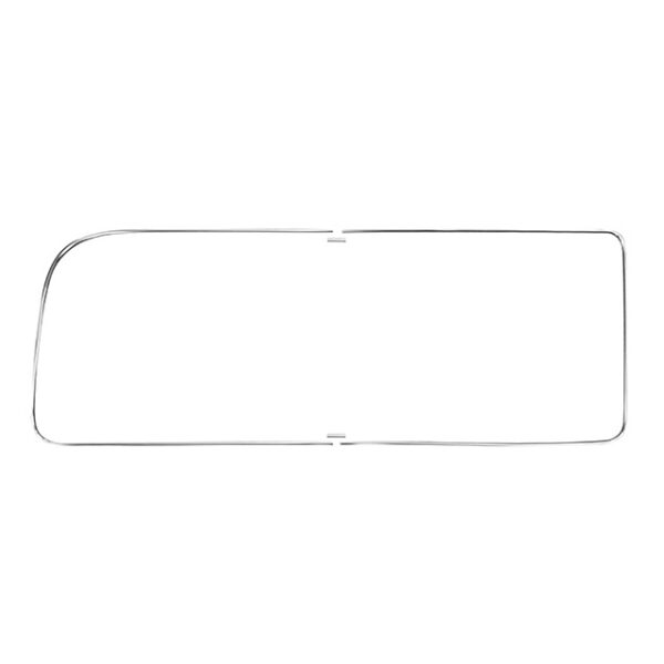 Raamsierlijst achterste zijruit rechts 'Deluxe' (alu sierlijst)