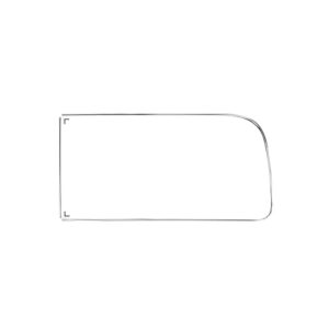 Raamsierlijst achterste zijruit links met tochtruit 'Deluxe' (alu sierlijst)