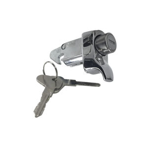 Motorklepslot met sleutel, Chroom TQ