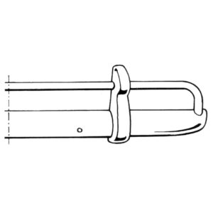 Bumper voor, export (USA), chroom Braziliaanse kwaliteit