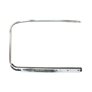 8764 Ruitlikker + chroomrand, rechtsbuiten, per stuk, Originele Duitse kwaliteit