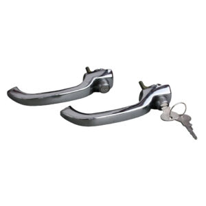 Deurklinken met sleutels, per paar