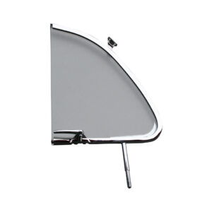 Tochtruit compleet met glas, chroom, links