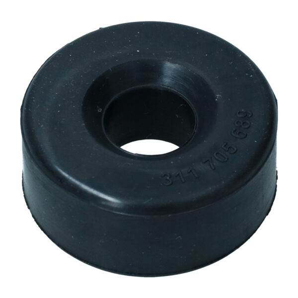 Rubber tussen achteras ,  chassis, onderaan