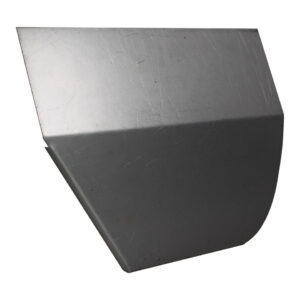 Plaat achter achterwiel, links