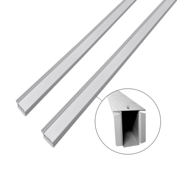 Lengte balken set onder laadbed pick-up (Dubbel cabin)