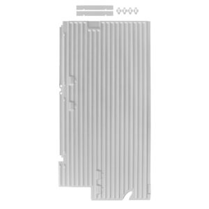 Vloerplaat, links, met zijlaaddeur