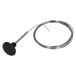 Voorkofferkabel bakeliet zwart