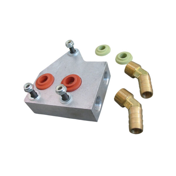 Dubbele oliekoeler adapter