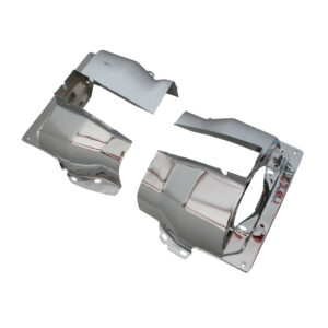 Cilinderplaatwerk, dubbelpoorts, chroom