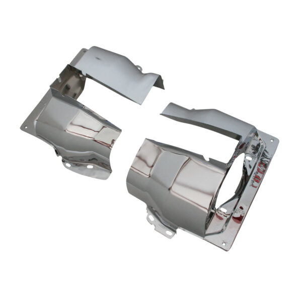 Cilinderplaatwerk, dubbelpoorts, chroom