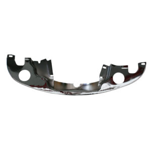 Plaat achter motor,, met verwarming / voorverwarming (chroom)