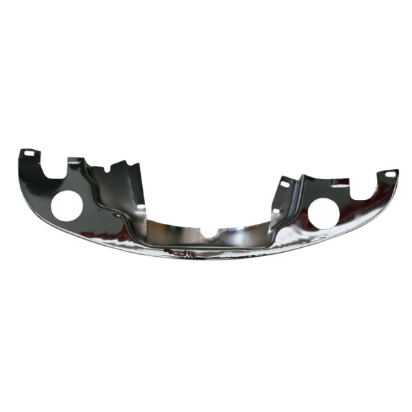 Plaat achter motor,, met verwarming / voorverwarming (chroom)