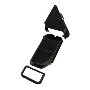 Platen rond oliekoeler, zwart