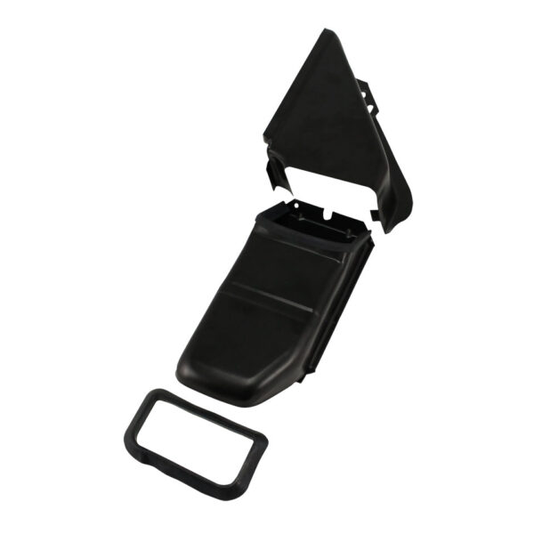 Platen rond oliekoeler, zwart