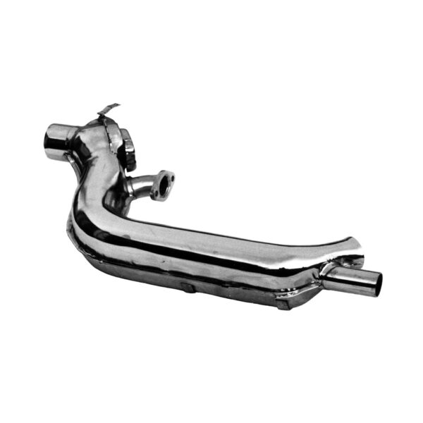 Warmtewisselaar, links, origineel model, chroom