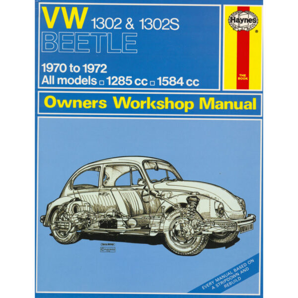 VW 1302 ,  1302S Manual, Engels, J.H. Haynes