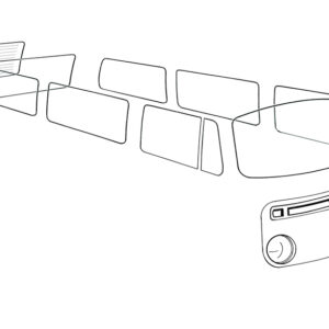 11960 Tochtruit vast, links, groen