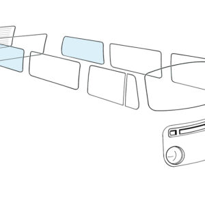 Zijruit achteraan L/R