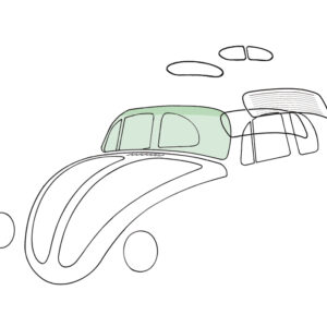 Voorruit groen, groen