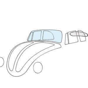 Voorruit Cabrio blank