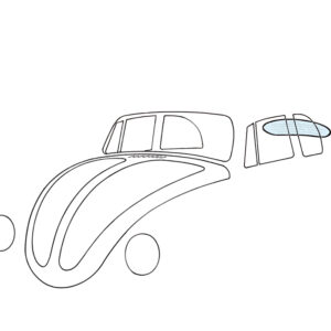 Achterruit kever cabrio verwarmd