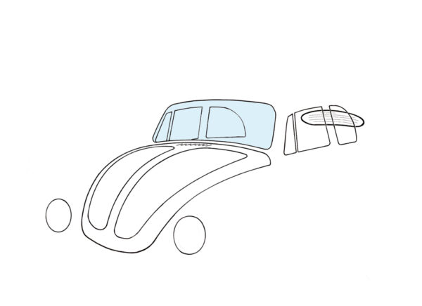 Voorruit kever cabrio